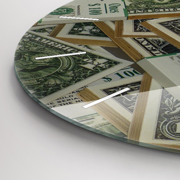 Horloge ronde dollars américains