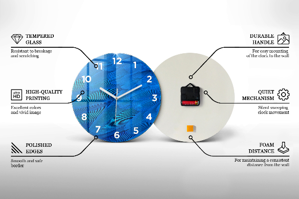 Horloge ronde Rivage rocheux sous le pont