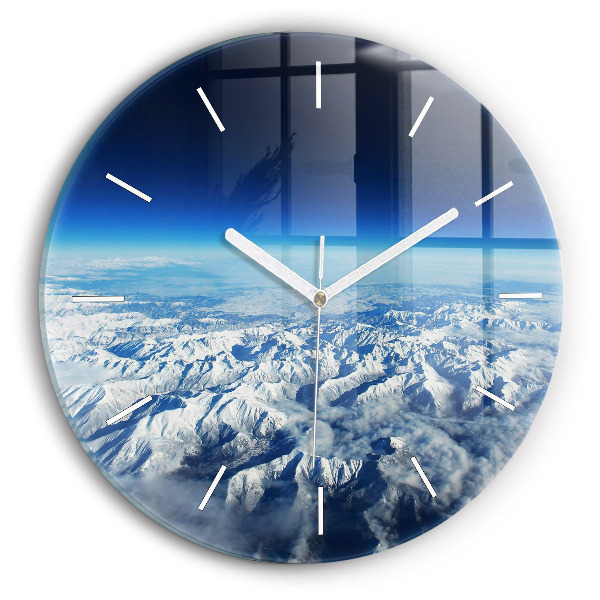 Horloge ronde Paysage Montagnes Pyrénées