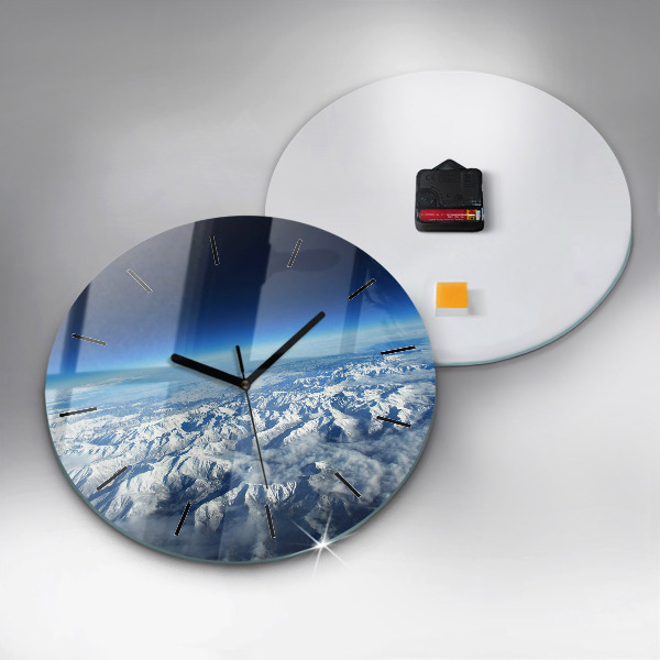 Horloge ronde Paysage Montagnes Pyrénées