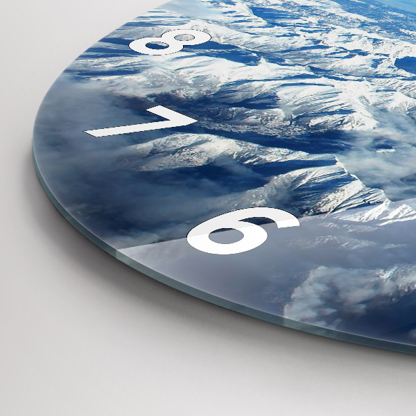 Horloge ronde Paysage Montagnes Pyrénées