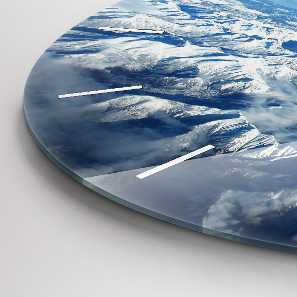 Horloge ronde Paysage Montagnes Pyrénées