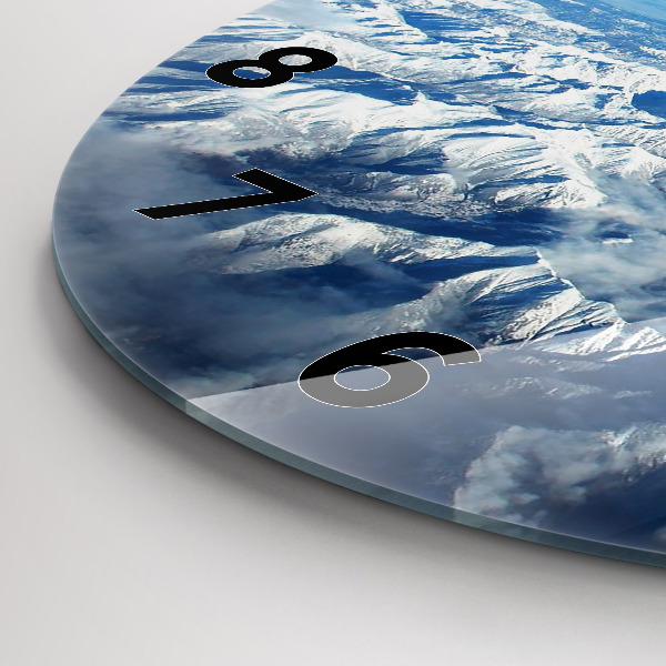 Horloge ronde Paysage Montagnes Pyrénées