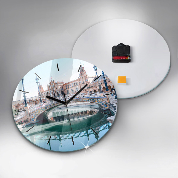 Horloge ronde 'Place d''Espagne à Séville'