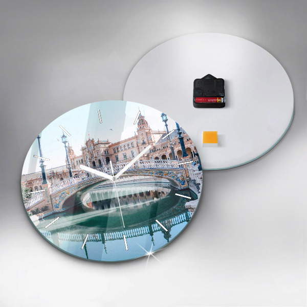 Horloge ronde 'Place d''Espagne à Séville'