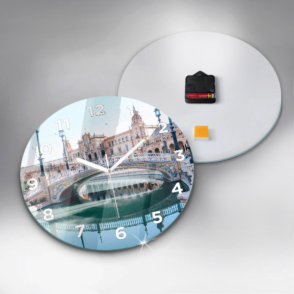 Horloge ronde 'Place d''Espagne à Séville'