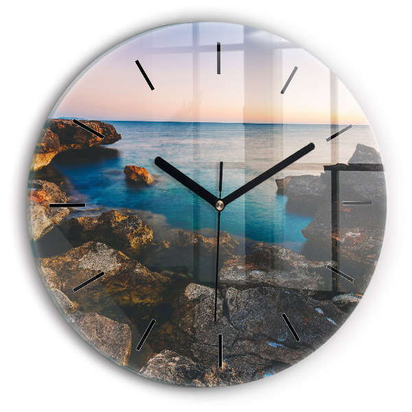 Horloge ronde Paysage marin