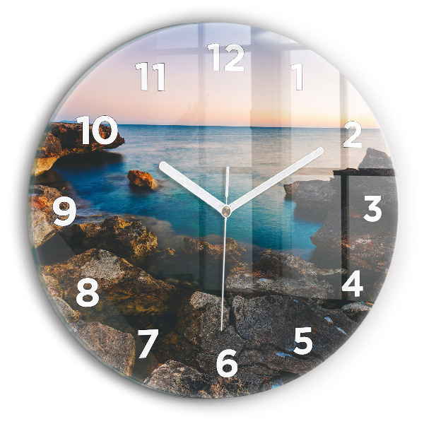Horloge ronde Paysage marin