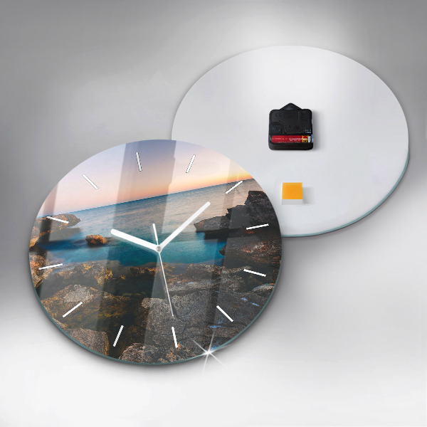 Horloge ronde Paysage marin