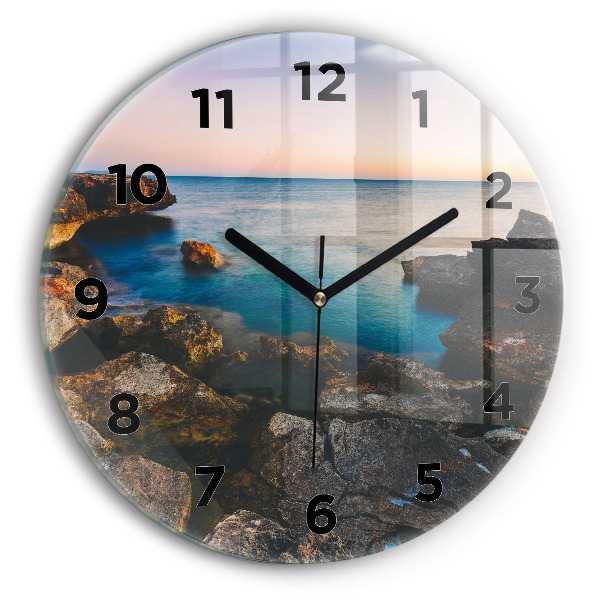 Horloge ronde Paysage marin