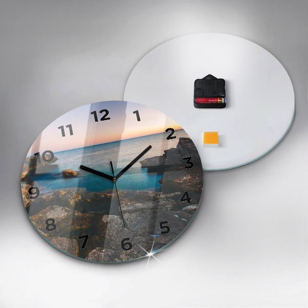 Horloge ronde Paysage marin