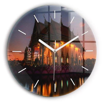 Horloge ronde Temple à Bangkok
