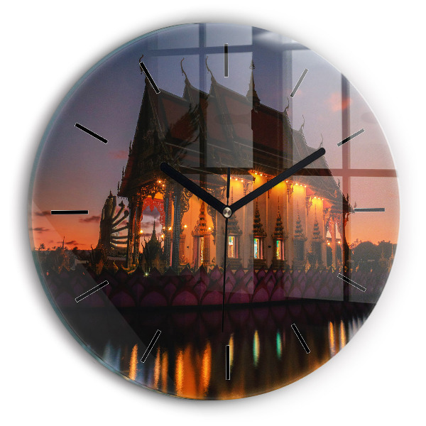 Horloge ronde Temple à Bangkok