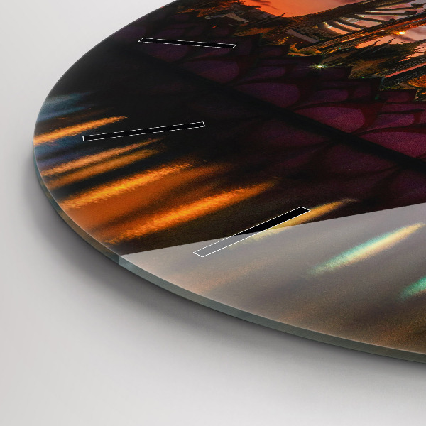 Horloge ronde Temple à Bangkok