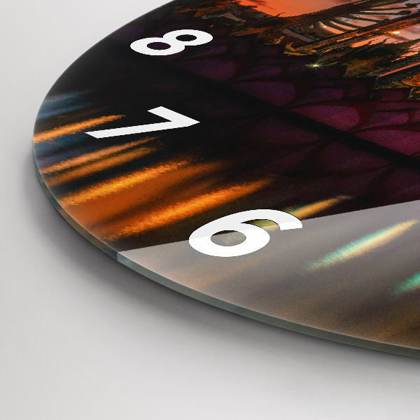 Horloge ronde Temple à Bangkok