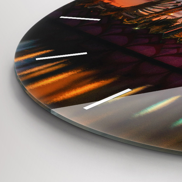 Horloge ronde Temple à Bangkok