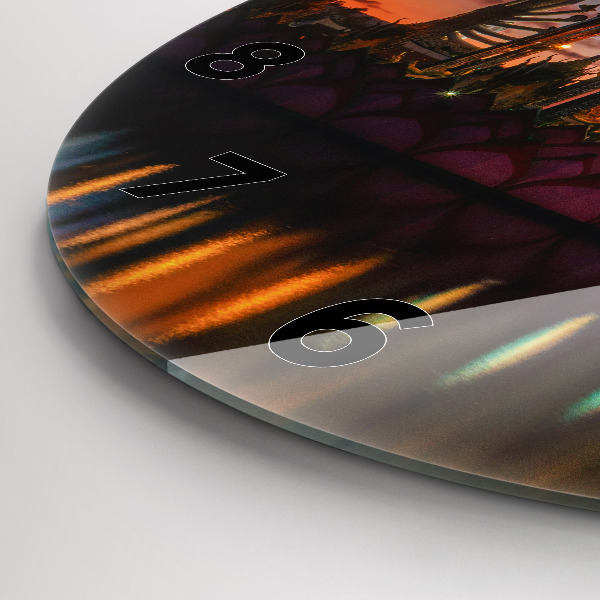 Horloge ronde Temple à Bangkok