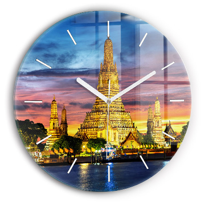 Horloge ronde Temple à Bangkok