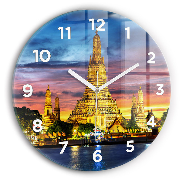 Horloge ronde Temple à Bangkok