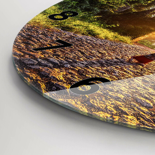 Horloge ronde Parc de Surat Thani en Thaïlande