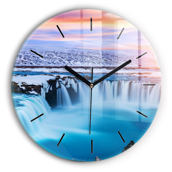 Horloge ronde Cascade de Godafoss, Islande
