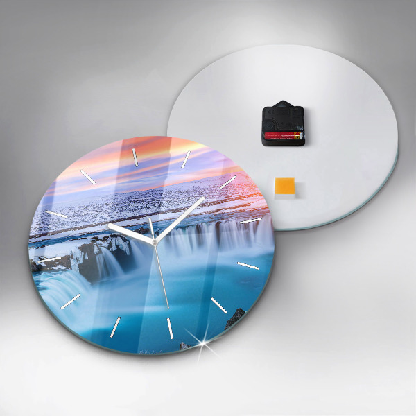 Horloge ronde Cascade de Godafoss, Islande