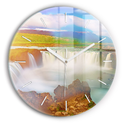 Horloge ronde Godafoss en Islande