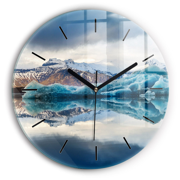 Horloge ronde Lac Jokulsarlon Islande