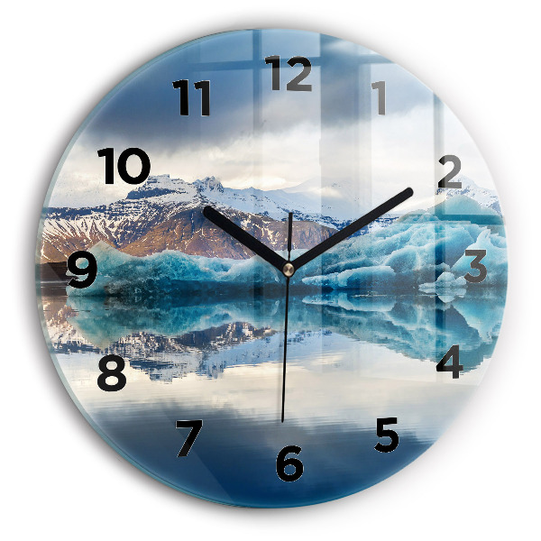 Horloge ronde Lac Jokulsarlon Islande