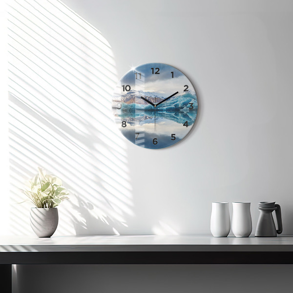 Horloge ronde Lac Jokulsarlon Islande