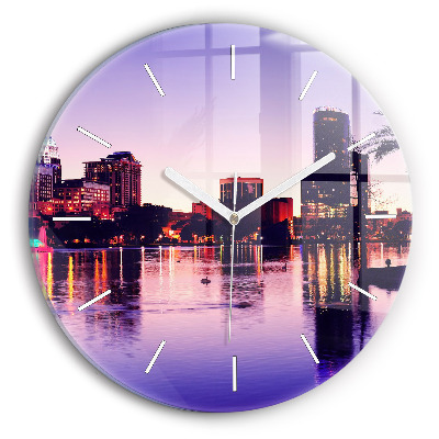 Horloge ronde 'Horizon de la ville d''Orlando'