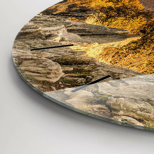 Horloge ronde Les montagnes de Bieszczady