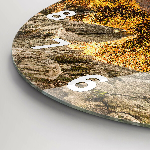 Horloge ronde Les montagnes de Bieszczady