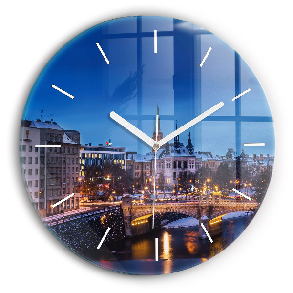 Horloge ronde Panorama de la ville de Plzeň