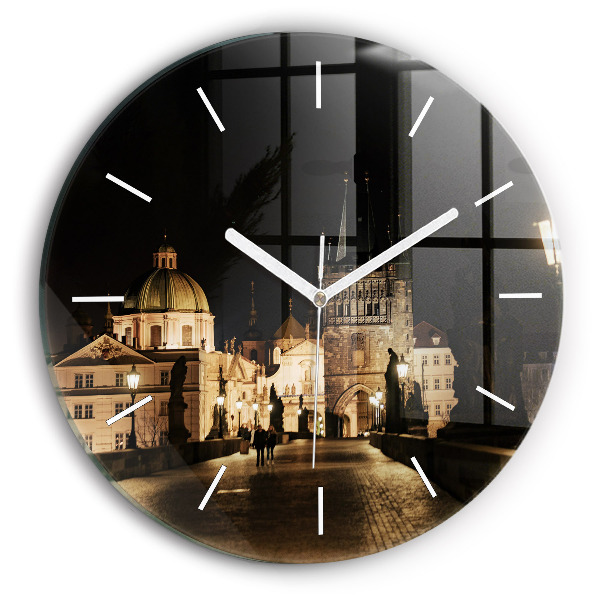 Horloge ronde Pont Charles à Prague