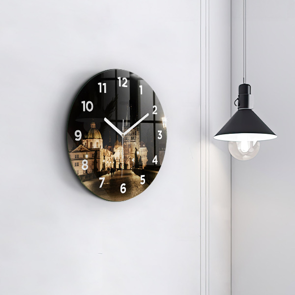Horloge ronde Pont Charles à Prague