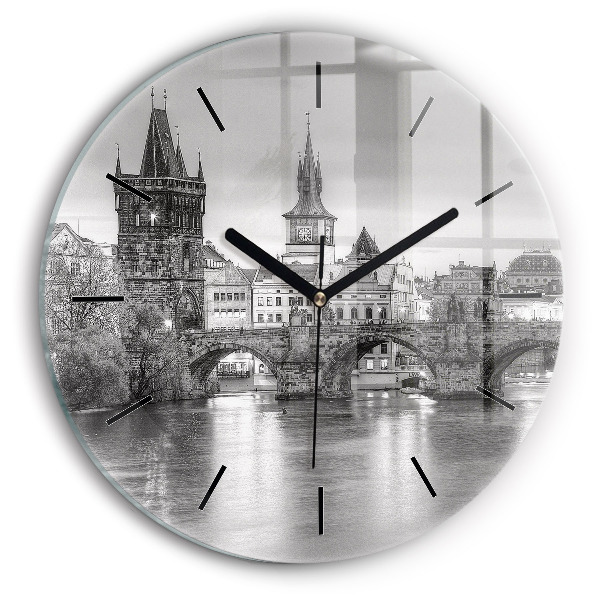 Horloge ronde Pont Charles à Prague