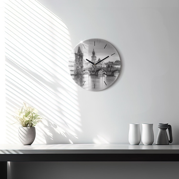 Horloge ronde Pont Charles à Prague