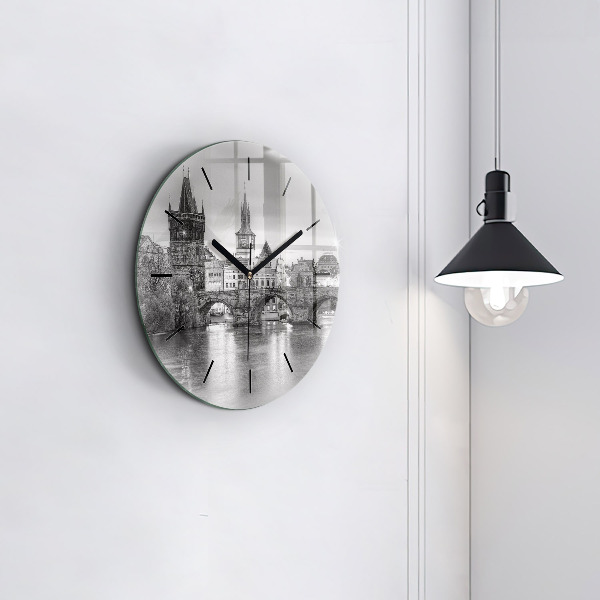 Horloge ronde Pont Charles à Prague