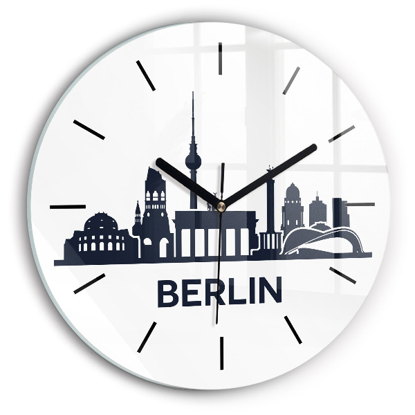 Horloge ronde Illustration de la ville de Berlin