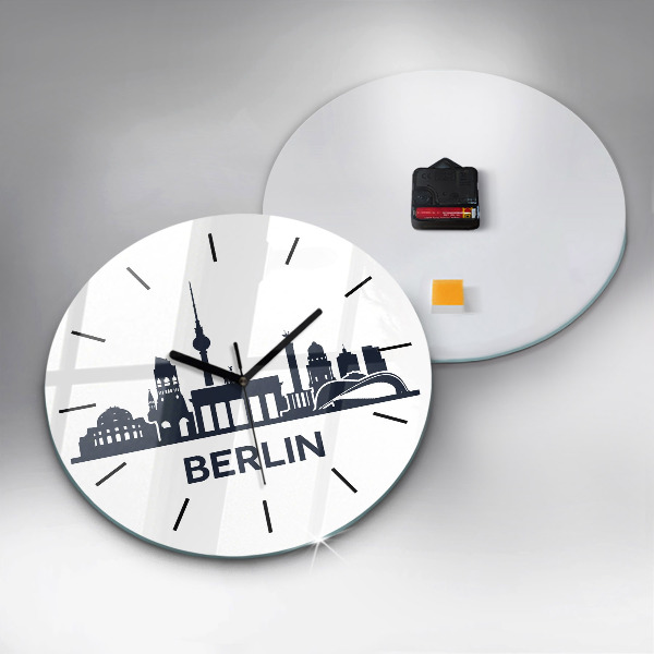 Horloge ronde Illustration de la ville de Berlin