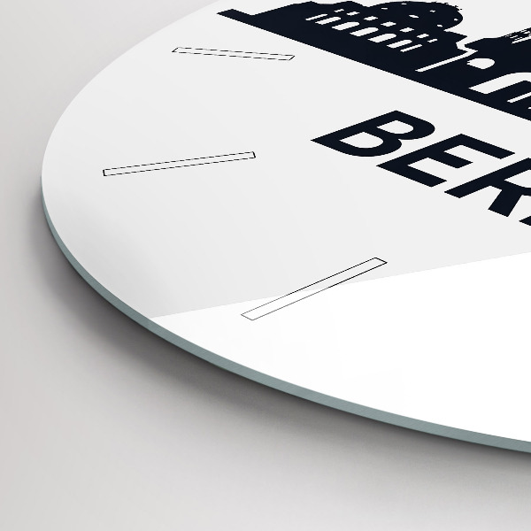 Horloge ronde Illustration de la ville de Berlin