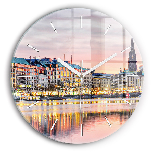 Horloge ronde Alster à Hambourg