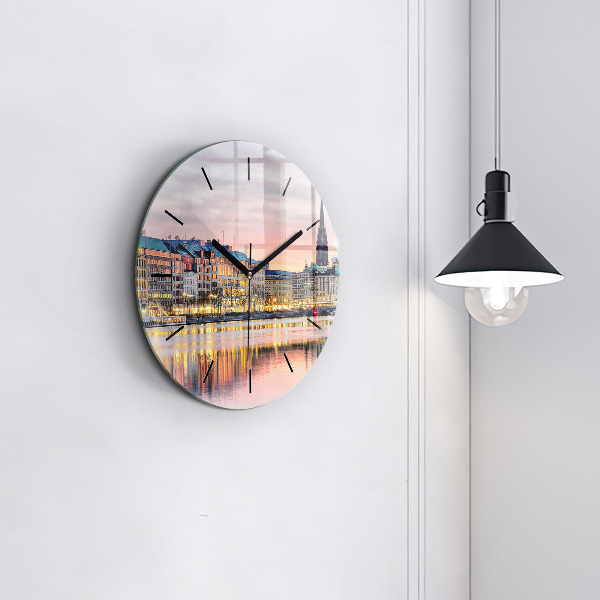 Horloge ronde Alster à Hambourg