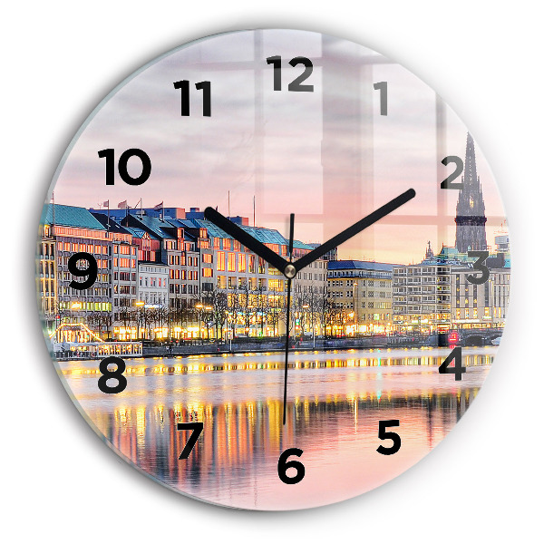 Horloge ronde Alster à Hambourg