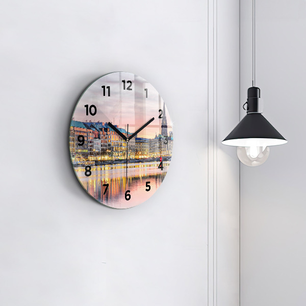 Horloge ronde Alster à Hambourg