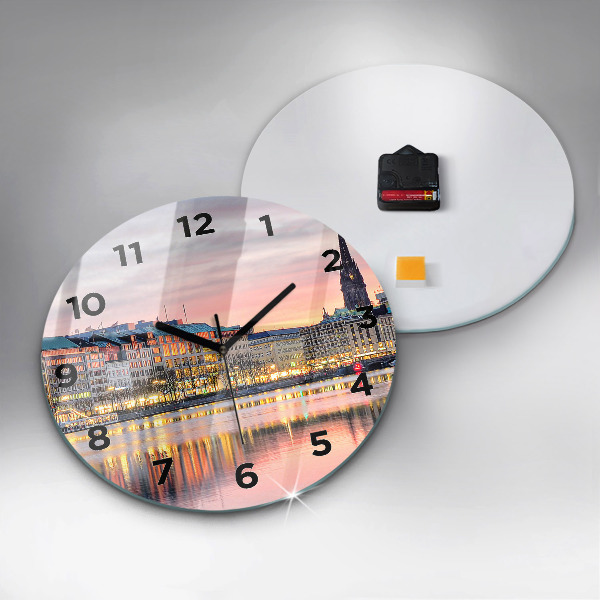 Horloge ronde Alster à Hambourg