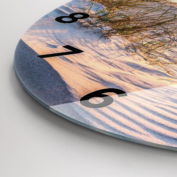 Pendule murale ronde Coucher de soleil sur la mer