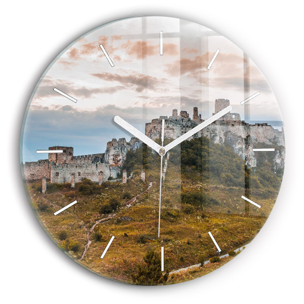 Horloge ronde Château de Spiš en Slovaquie