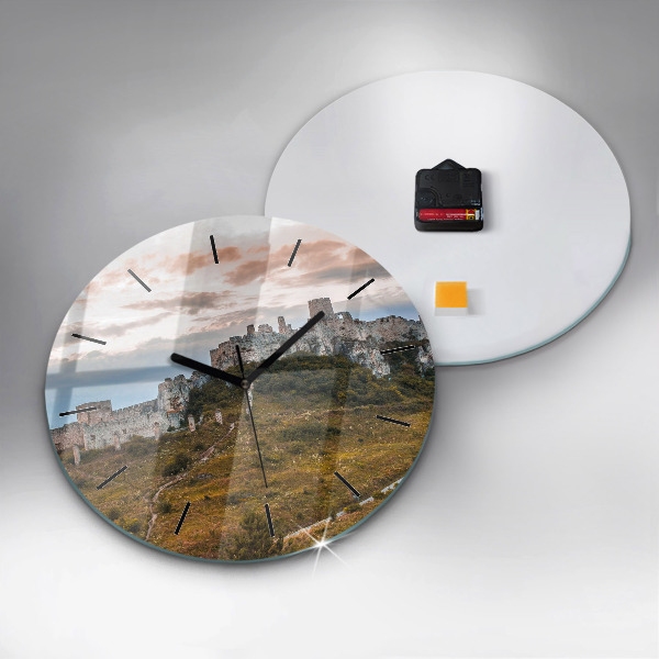Horloge ronde Château de Spiš en Slovaquie